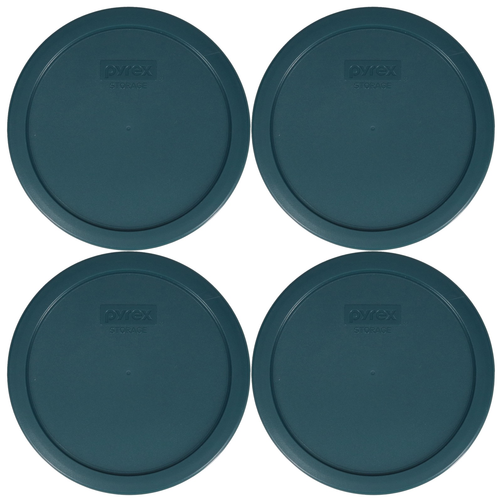 Pyrex 7402-PC 6/7-Cup Tarragon Green BPA-Free Plastic Lid (4-Pack) – Made in USA