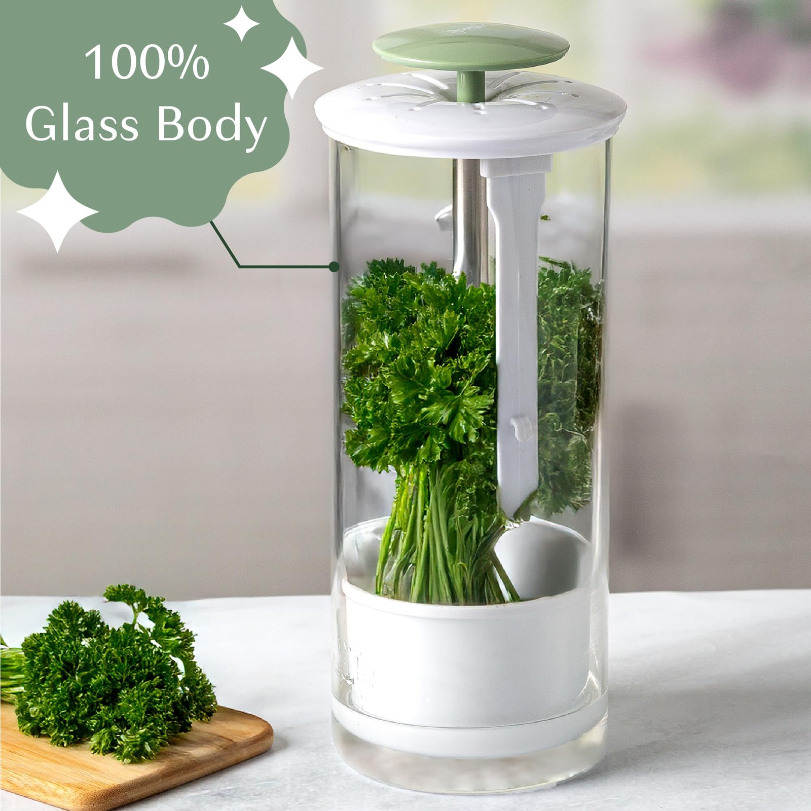 Herb Keeper Preserver, Designed for Optimum Breathable Airflow for Maximum Fr…