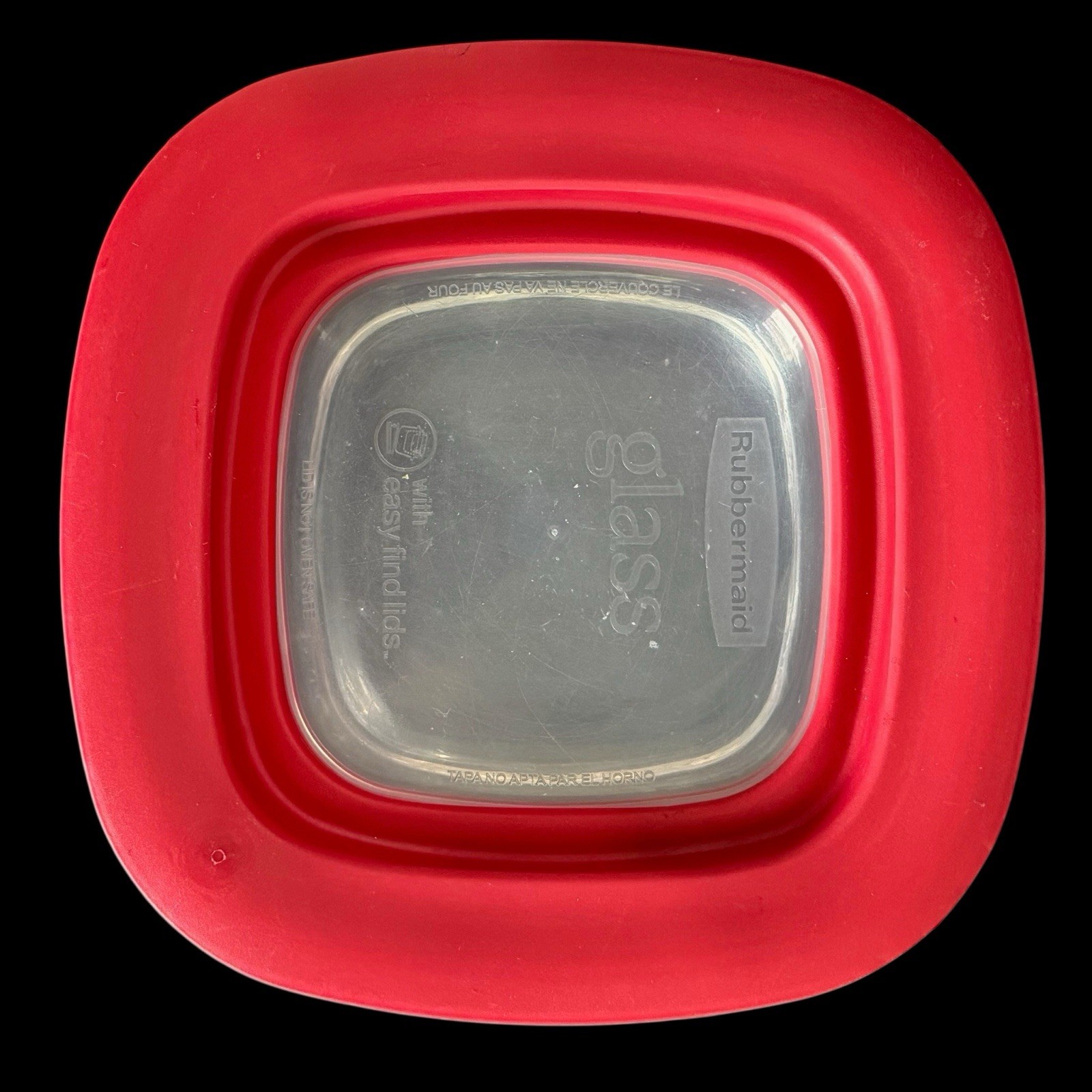 Rubbermaid Glass Food Storage Container WITH Lid 2.5 Cup 7N62 Very GOOD