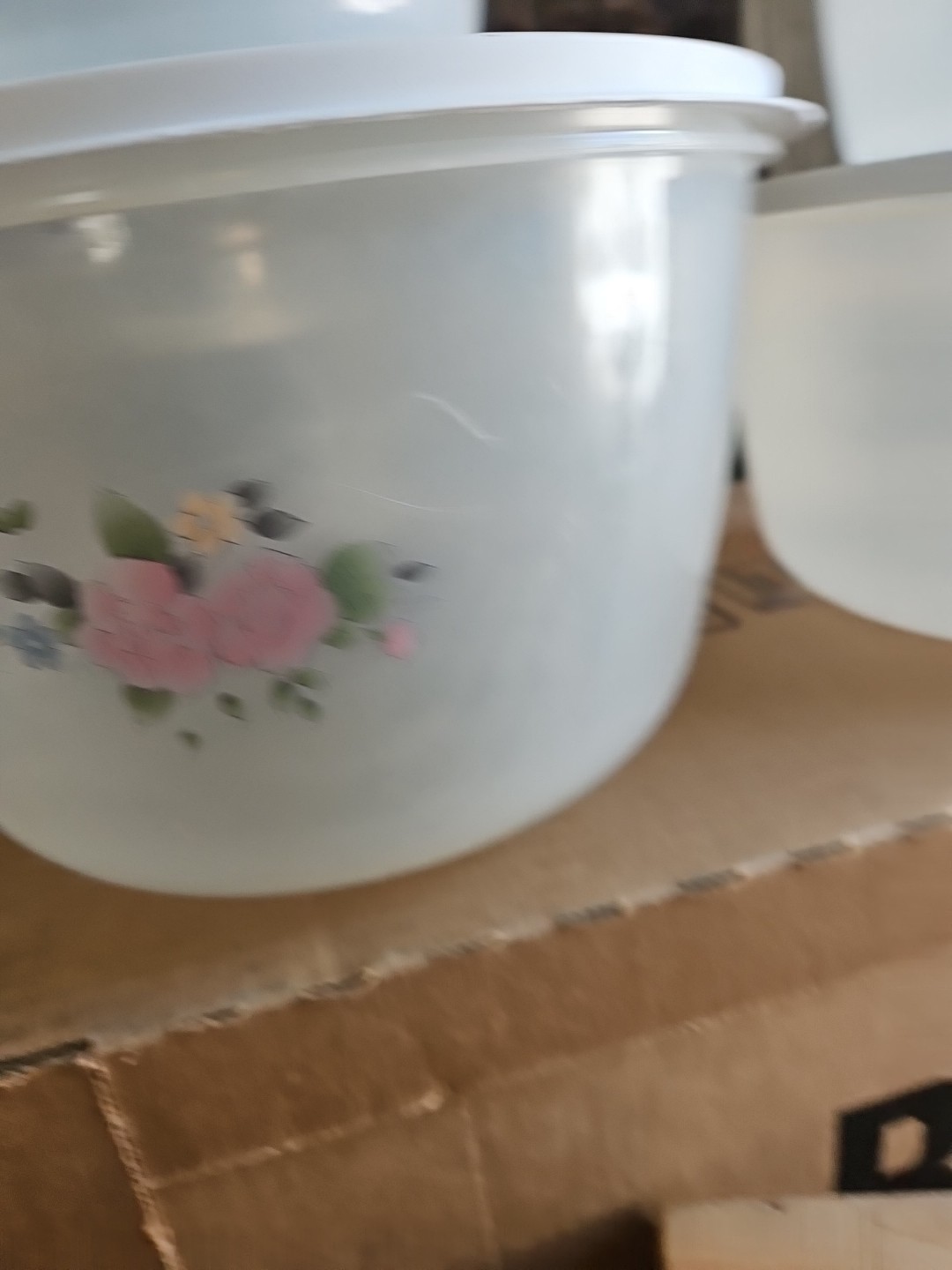 Pfaltzgraff Tea Rose Vintage Freezette II Plastic Container Set EUC – RARE ITEM!