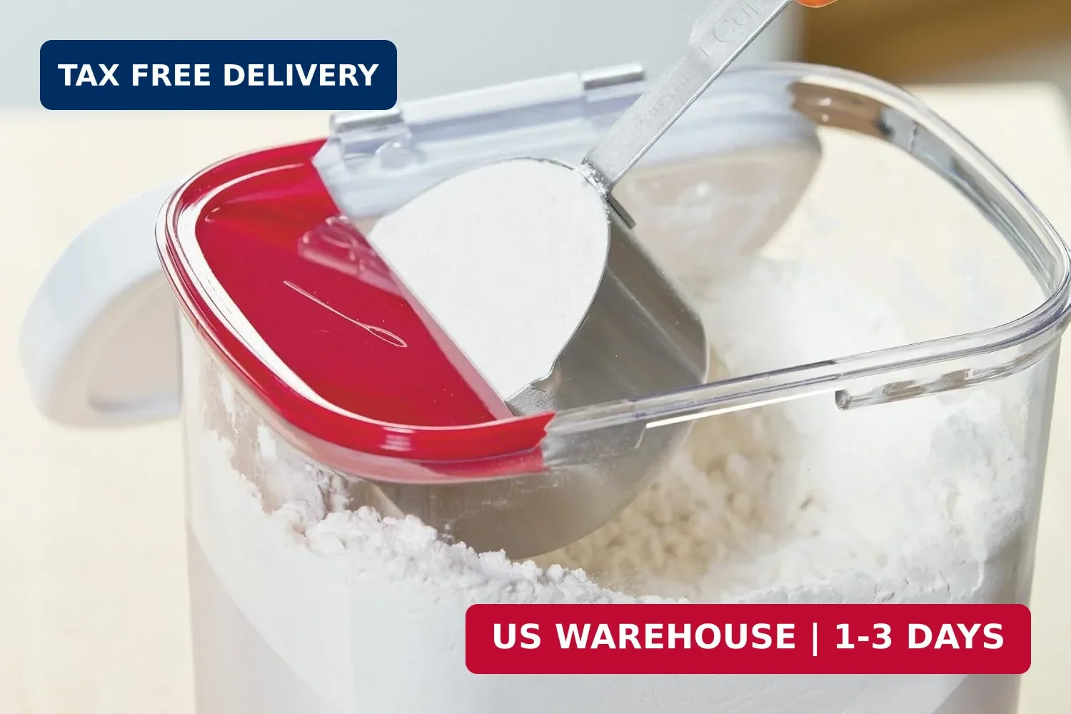 Prepsolutions Flour Keeper – Airtight Storage Container for Flour, Sugar & Dry G