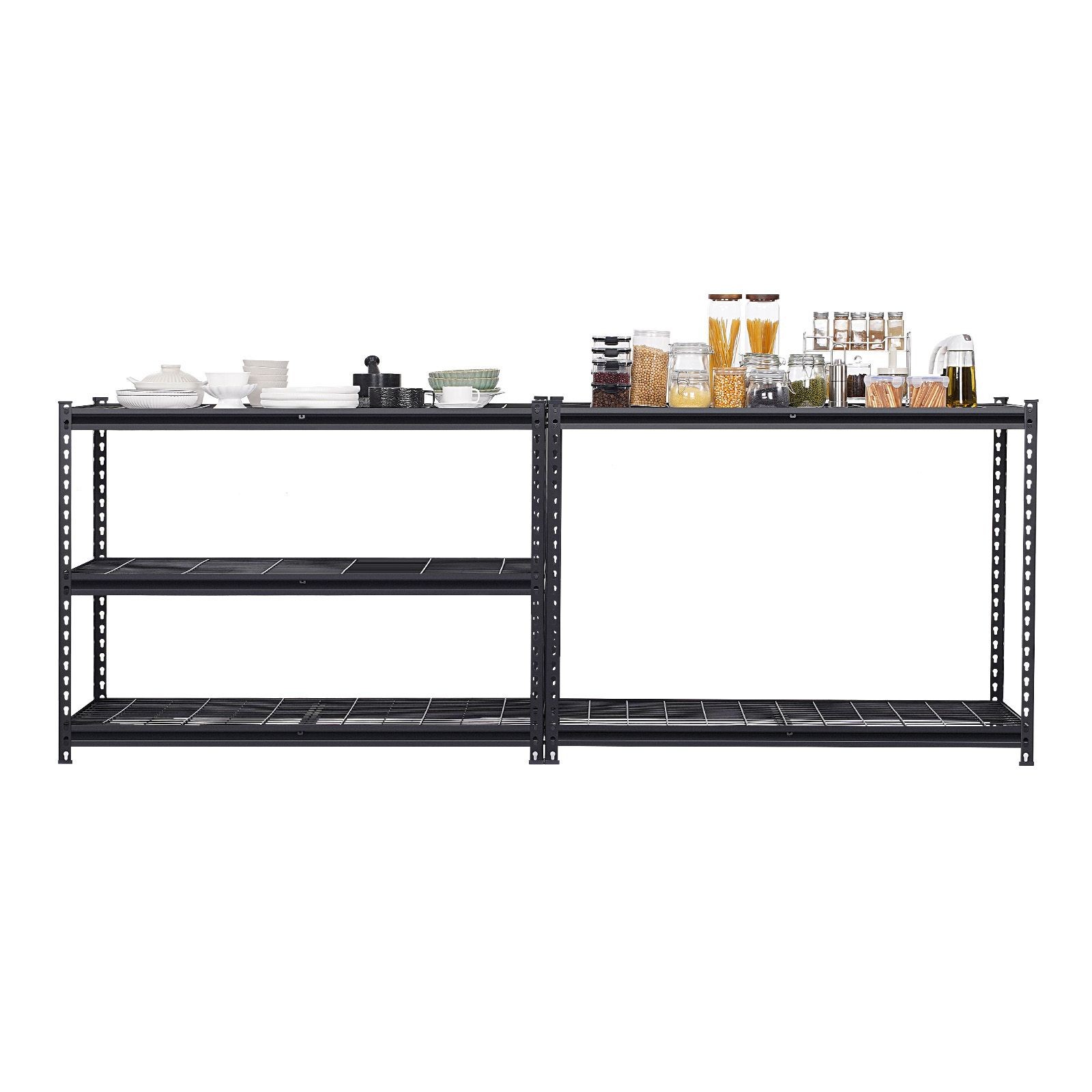 5 Tier Heavy Duty Garage Shelving, 3000 lbs, 24x48x72 in, Adjustable Metal