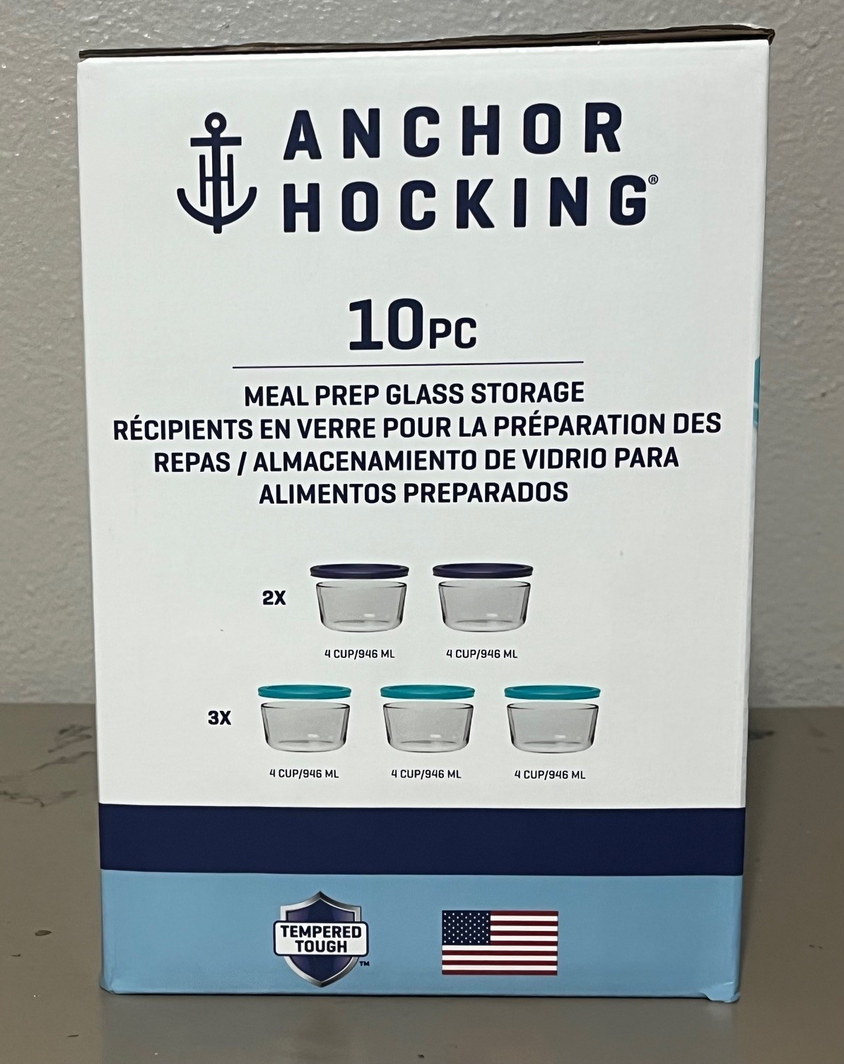 Anchor Hocking 10 pc Glass Storage Container