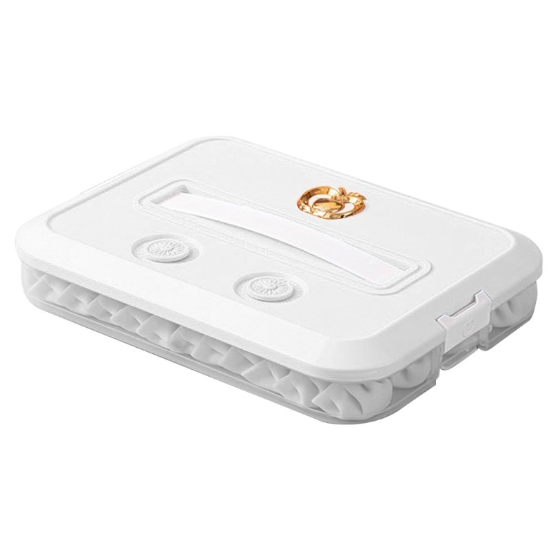 Convenient Locking Dumpling Container Handy Storage Container for Snacks