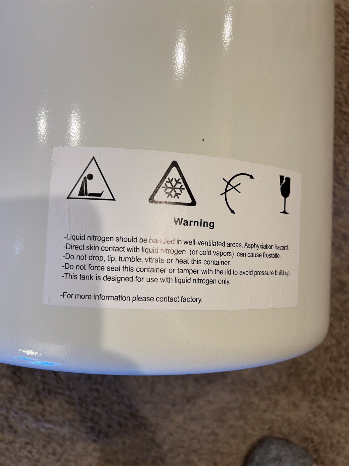 New Extended 10L Liquid Nitrogen Tank 50mm Cryogenic Container 6Pcs Pails