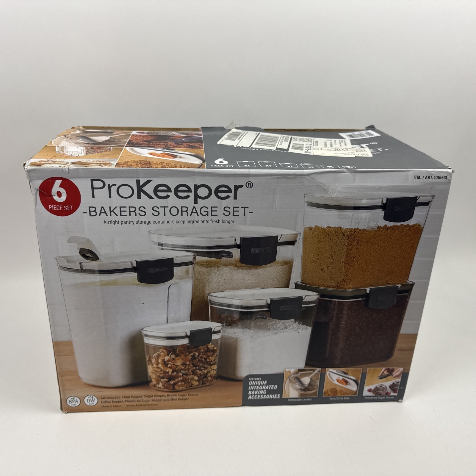 Progressive PKS-1SET Prepworks Prokeepers Kitchen Storage 6 Piece Container Set
