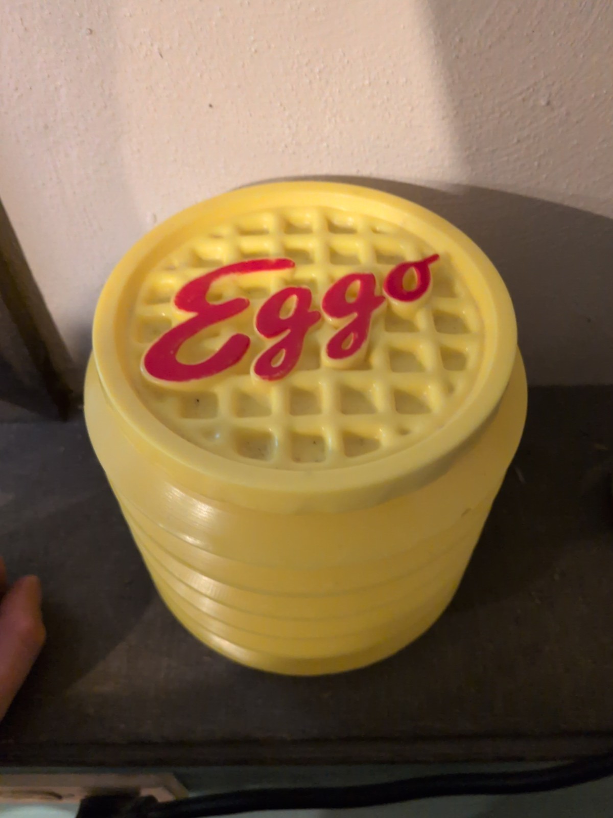 Eggo Expand-O Expandable Freezer Holder Container Holds 10 Waffles Storage VTG