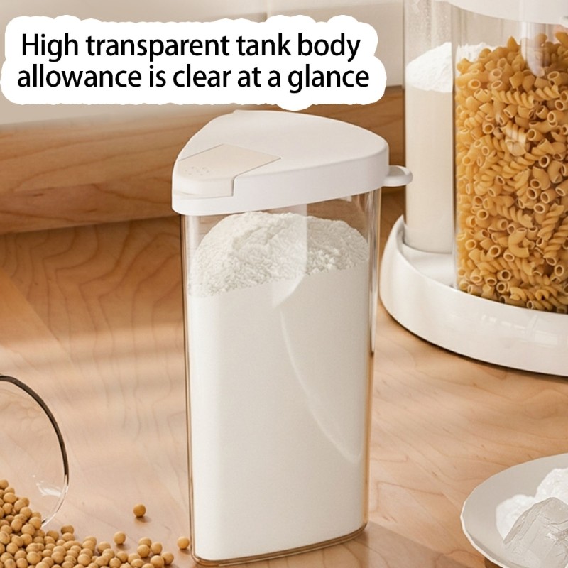Clear Multiple Compartment Storage Bin With 360 Degree Rotation Mechanism
