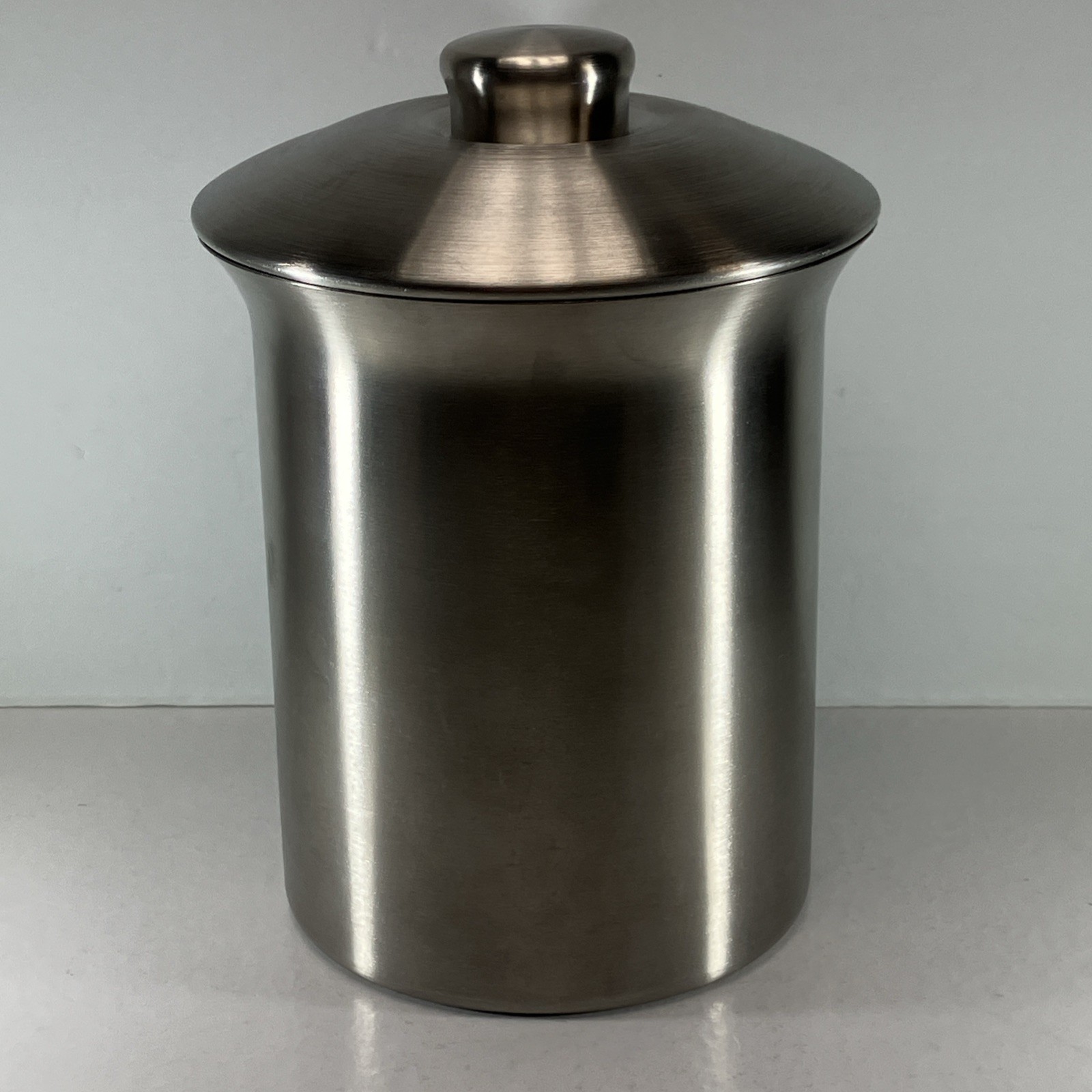 Gevalia Stainless Canister Pantry 2 Qt Storage Container Food Jar Airtight Lid