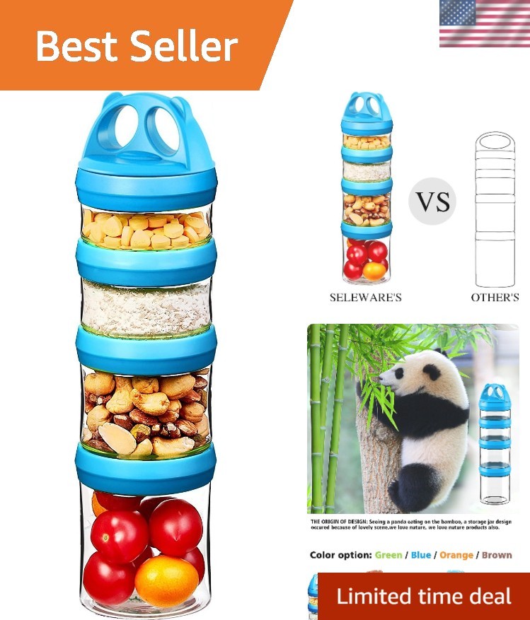 Essential 4-Piece Stackable Food Storage Set – Leak-Proof BPA-Free Containers
