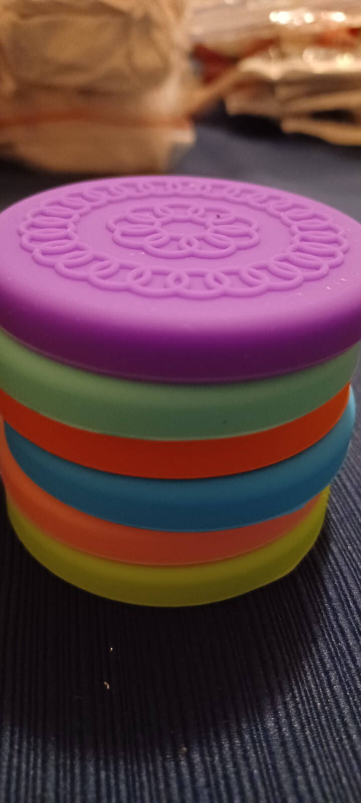 Salad Dressing Container / Stainless Steel With Plastic Caps / SHIPPING INCLUDED
