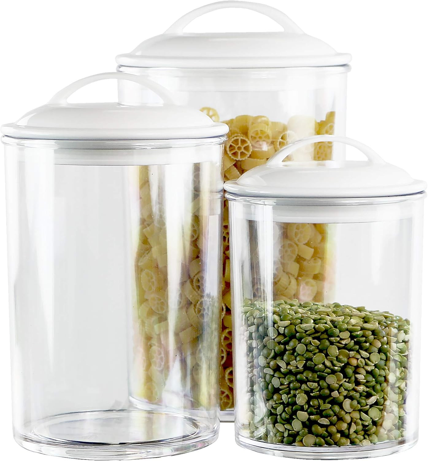 Food Storage Containers, BPA Free Airtight Canisters for Cereal, Pasta, Sugar, C