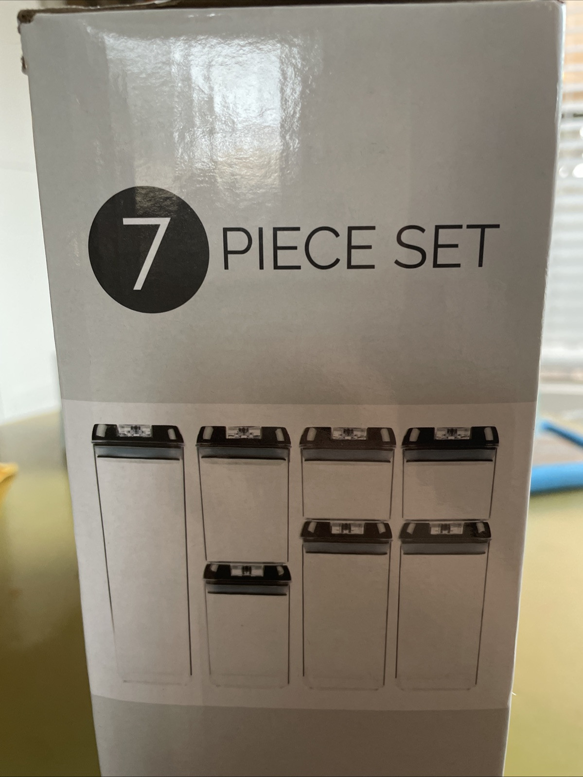 Simple Gourmet / 7pc Air-Tight Food Storage Container Set / BPA Free
