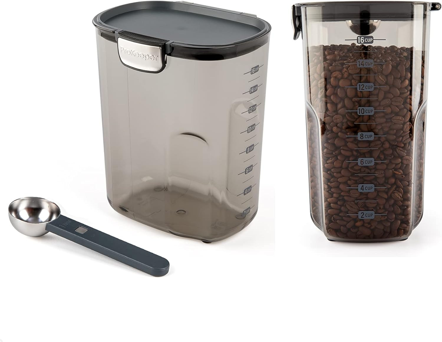 Prokeeper+ Clear Plastic Airtight Food Baker’S Kitchen Storage Organization Cont