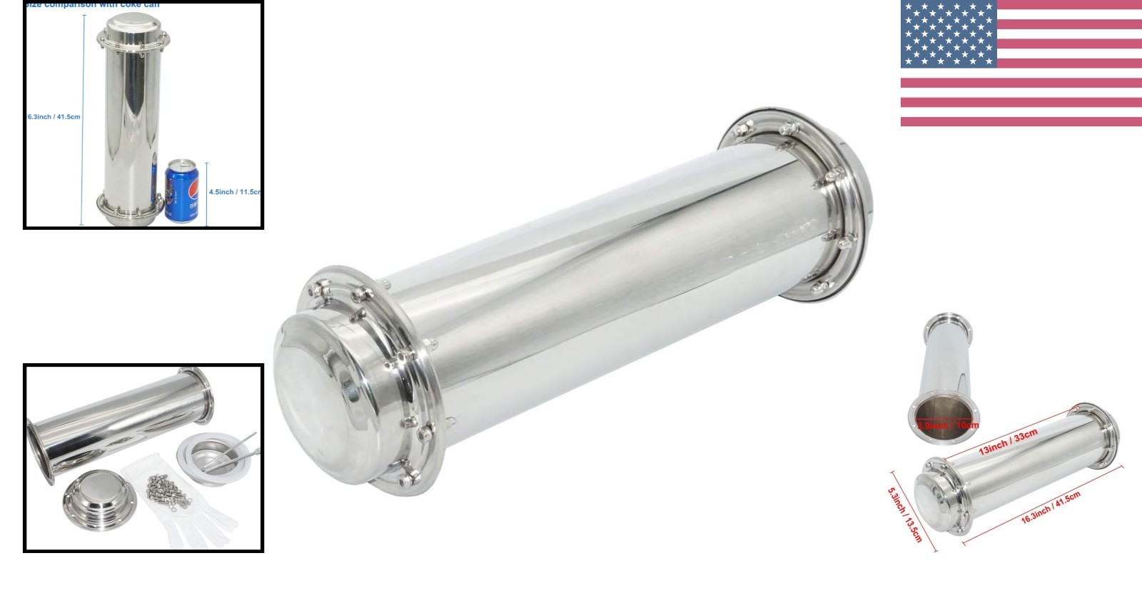 Personalized Time Capsule Gift – Waterproof 16.3 Inch Anti-Corrosion Container