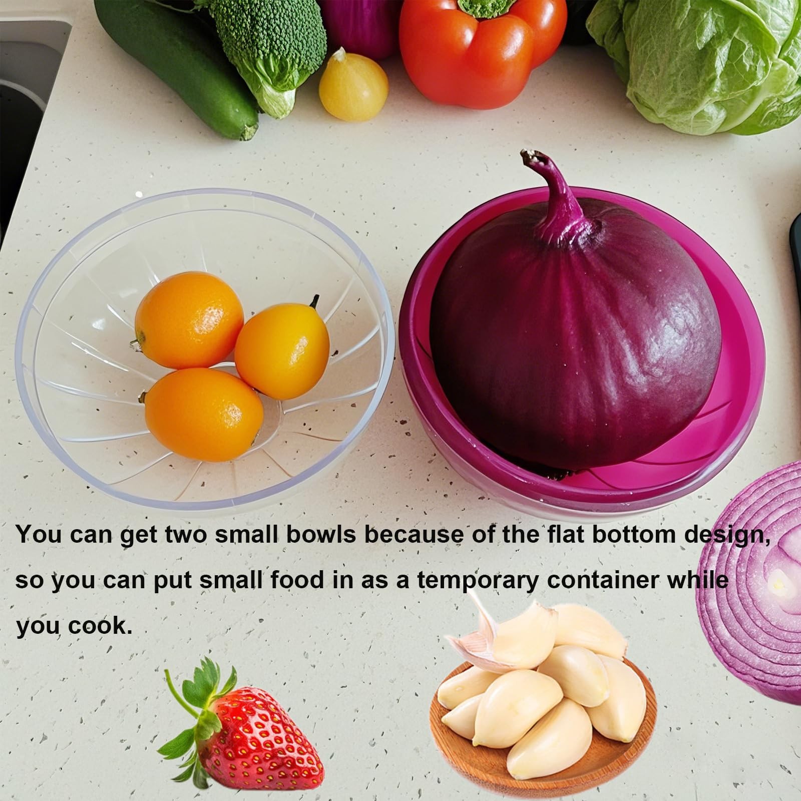 Reusable Onion & Tomato Storage Containers