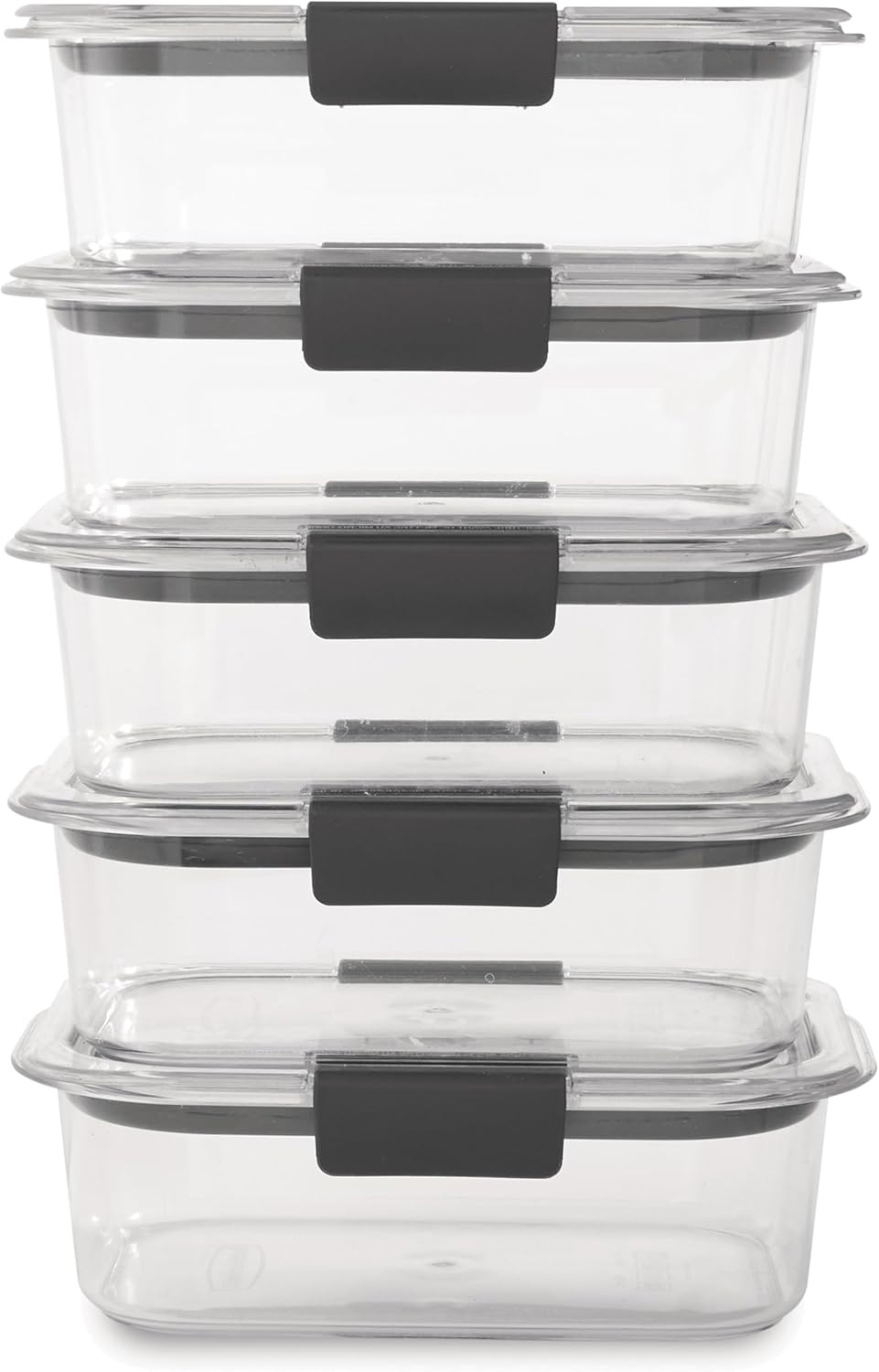 FOOD STORAGE CONTAINERS Airtight Lids Lunch Meal Leak Proof Sturdy Plastic