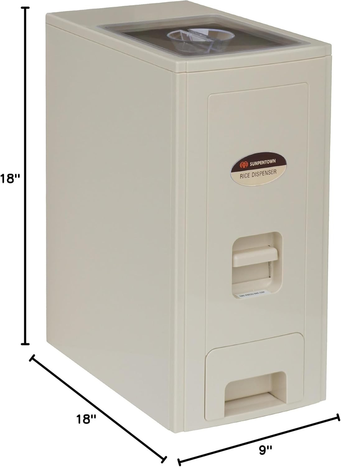 SC-12 Rice Dispenser – 26Lbs Storage for Easy and Convenient Access