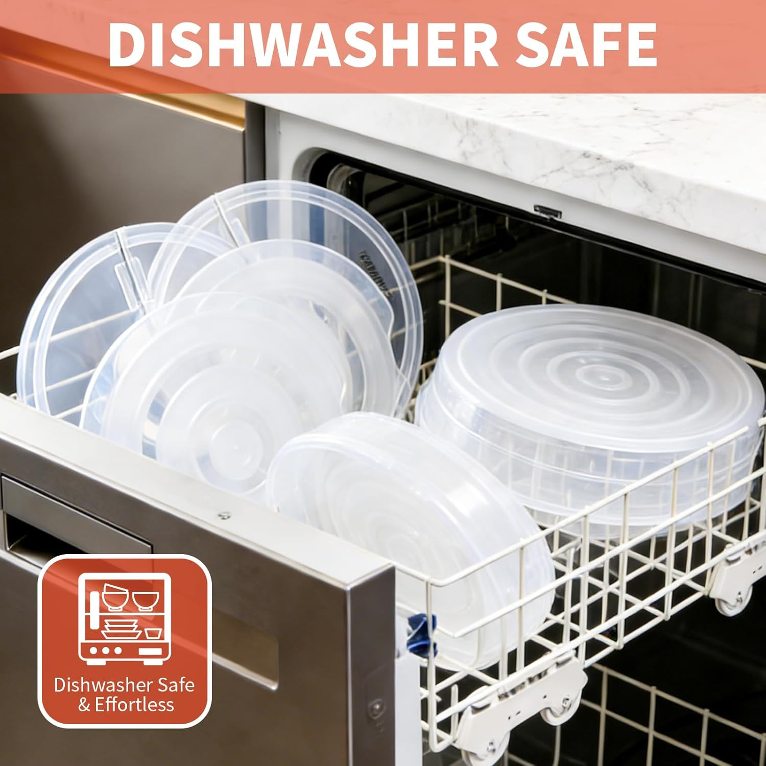 2 Pack 12Inch Storage Container with Lid and Handle, Reusable 2 Compartments Pi