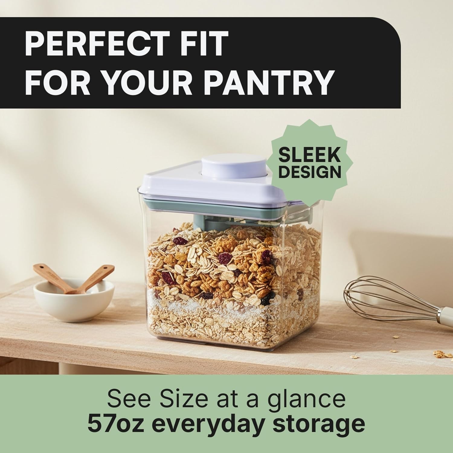 Bop Top Airtight Food Storage Containers with Lid 7 Cups / 57 oz | Kitchen Ca…