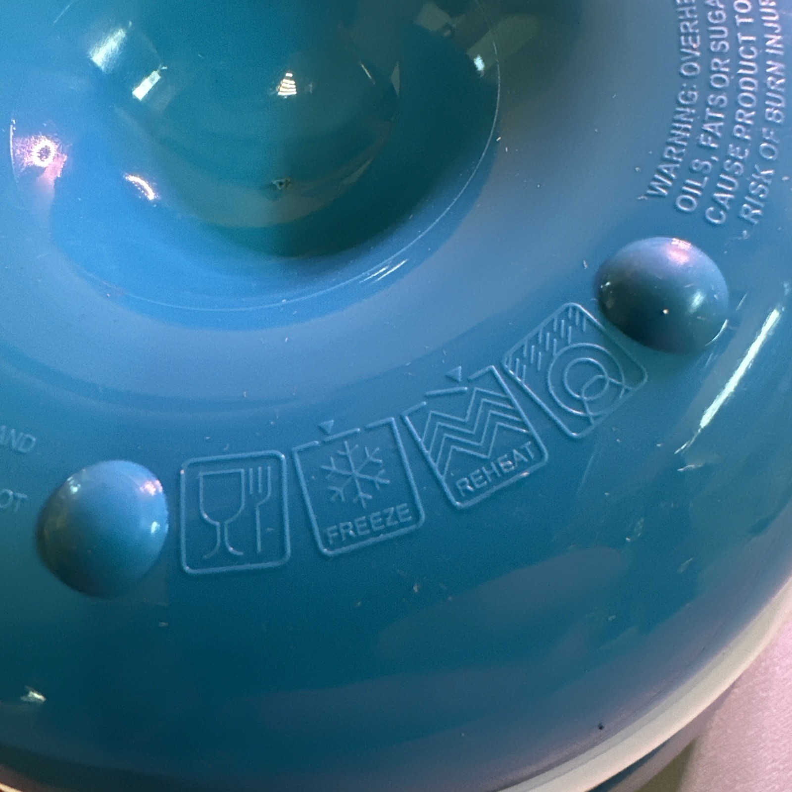 Décor Microsafe Large Microwave Bowl 1.15L BLUE Food Storage Container BPA Free