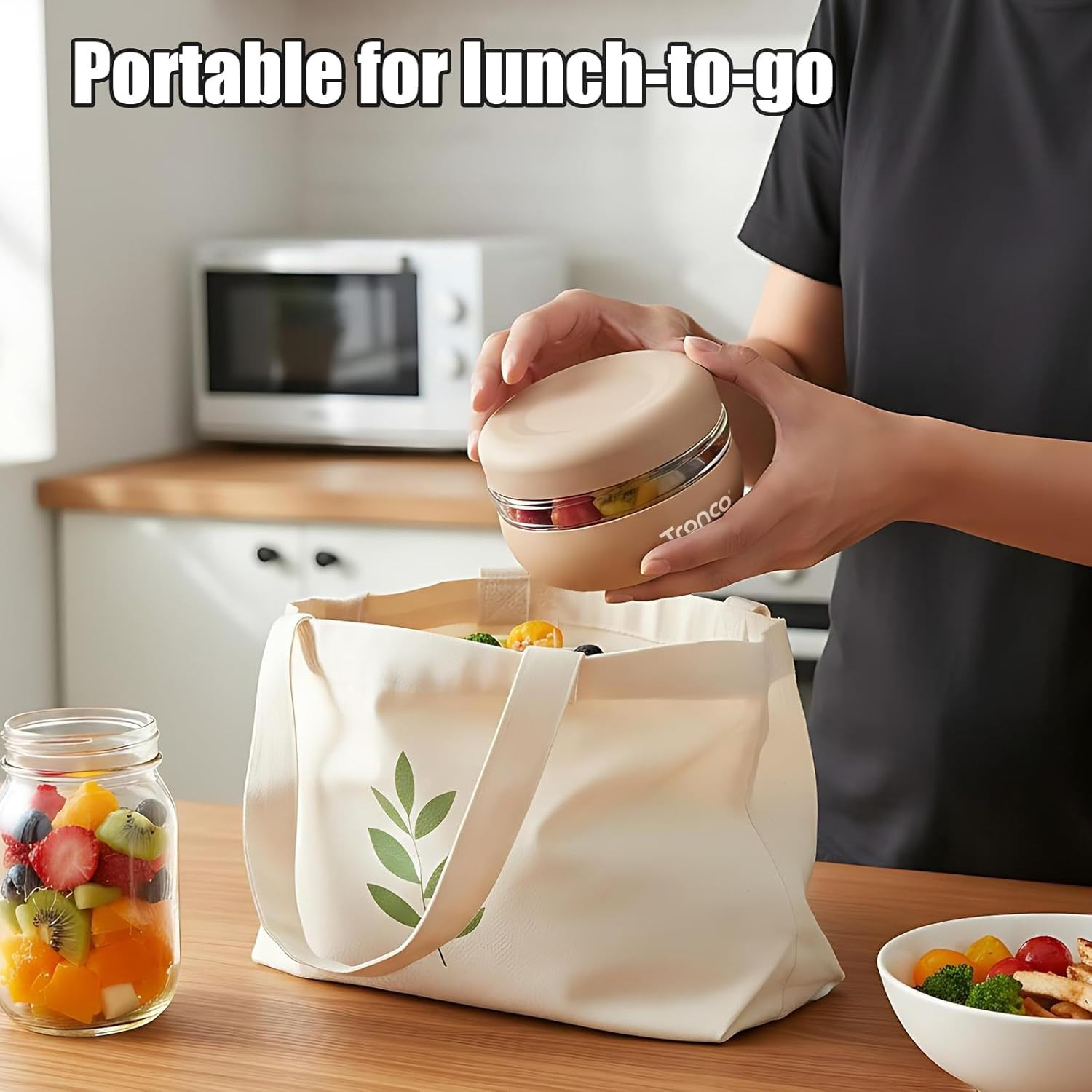 24 Oz Glass Food Storage Containers with Lids, Airtight, Leak & Spill Proof Glas