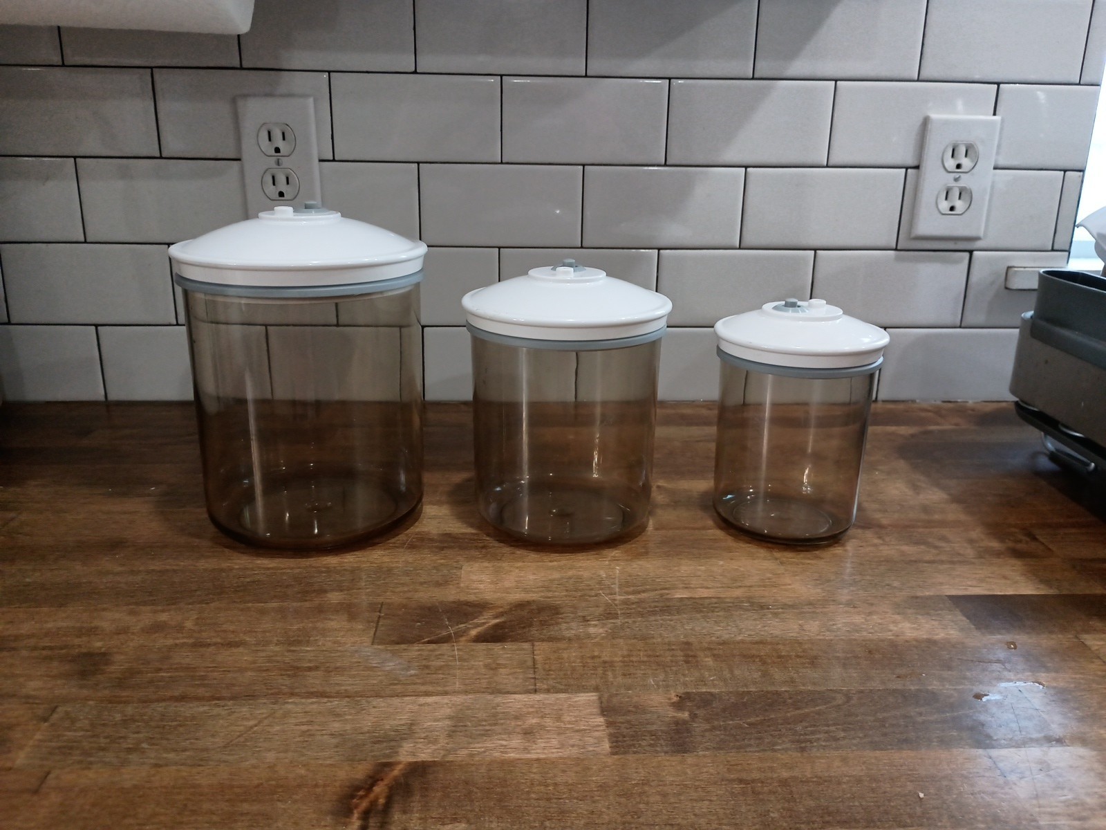 Food Saver KY-135/124/114 Vacuum Container & Lid Smoke 80/50/25 Oz