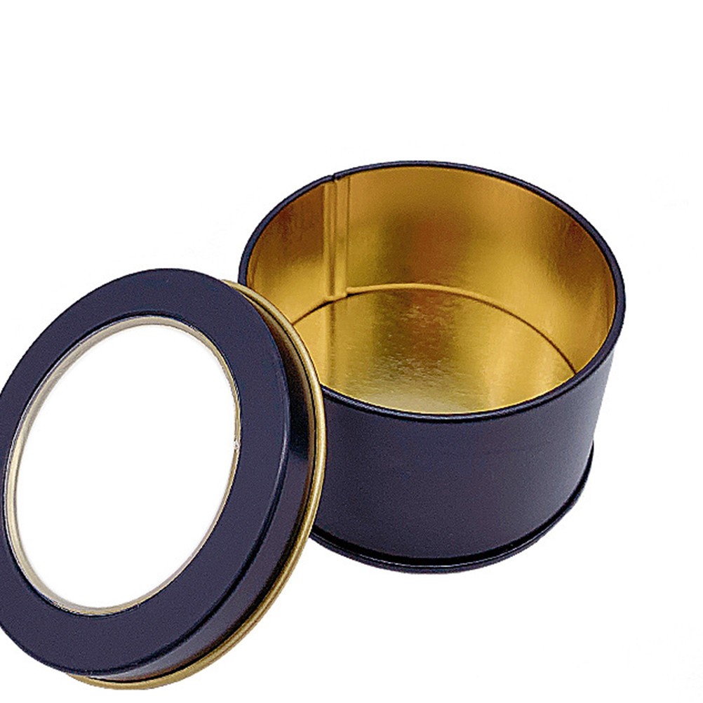 4Pcs Portable Black Sealed Can Tea Storage Box for Freshness and Convenience