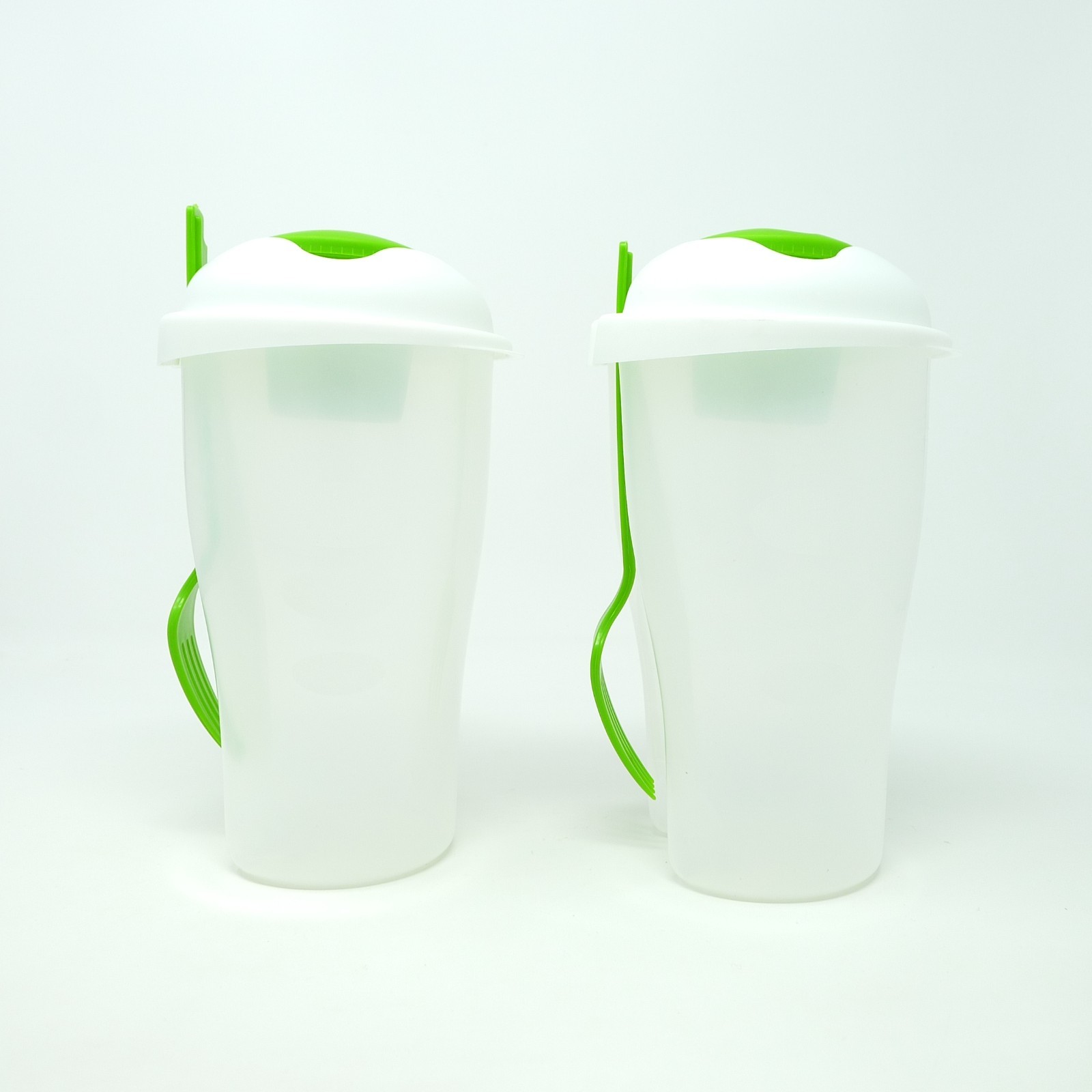 Salad-To-Go Containers Plastic Storage Cups Home Basics Set of 2