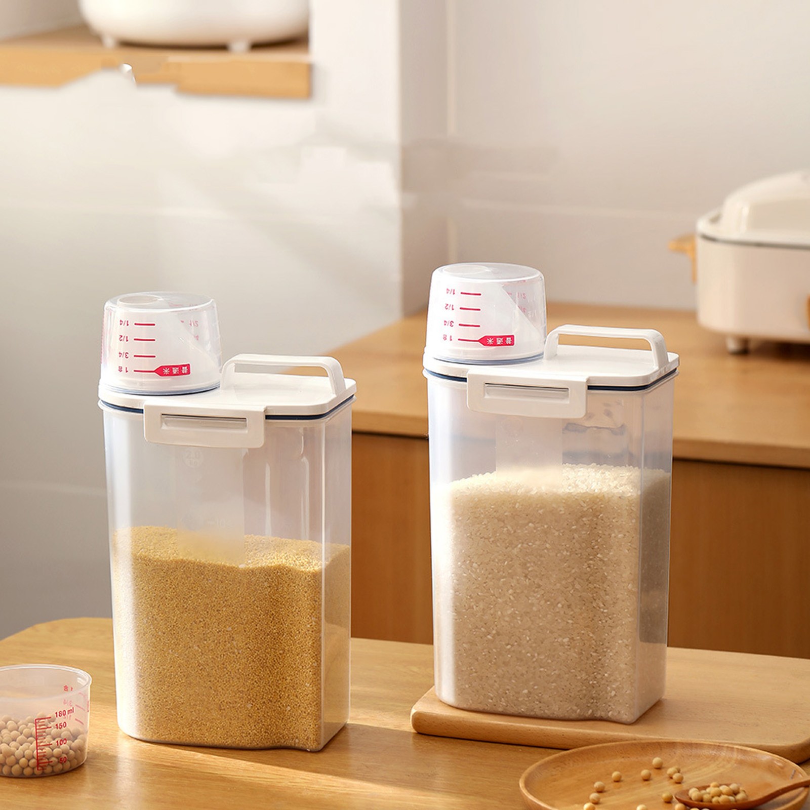 Rice Airtight Storage Container Cereal Containers Storage for Cereal Flour Rice