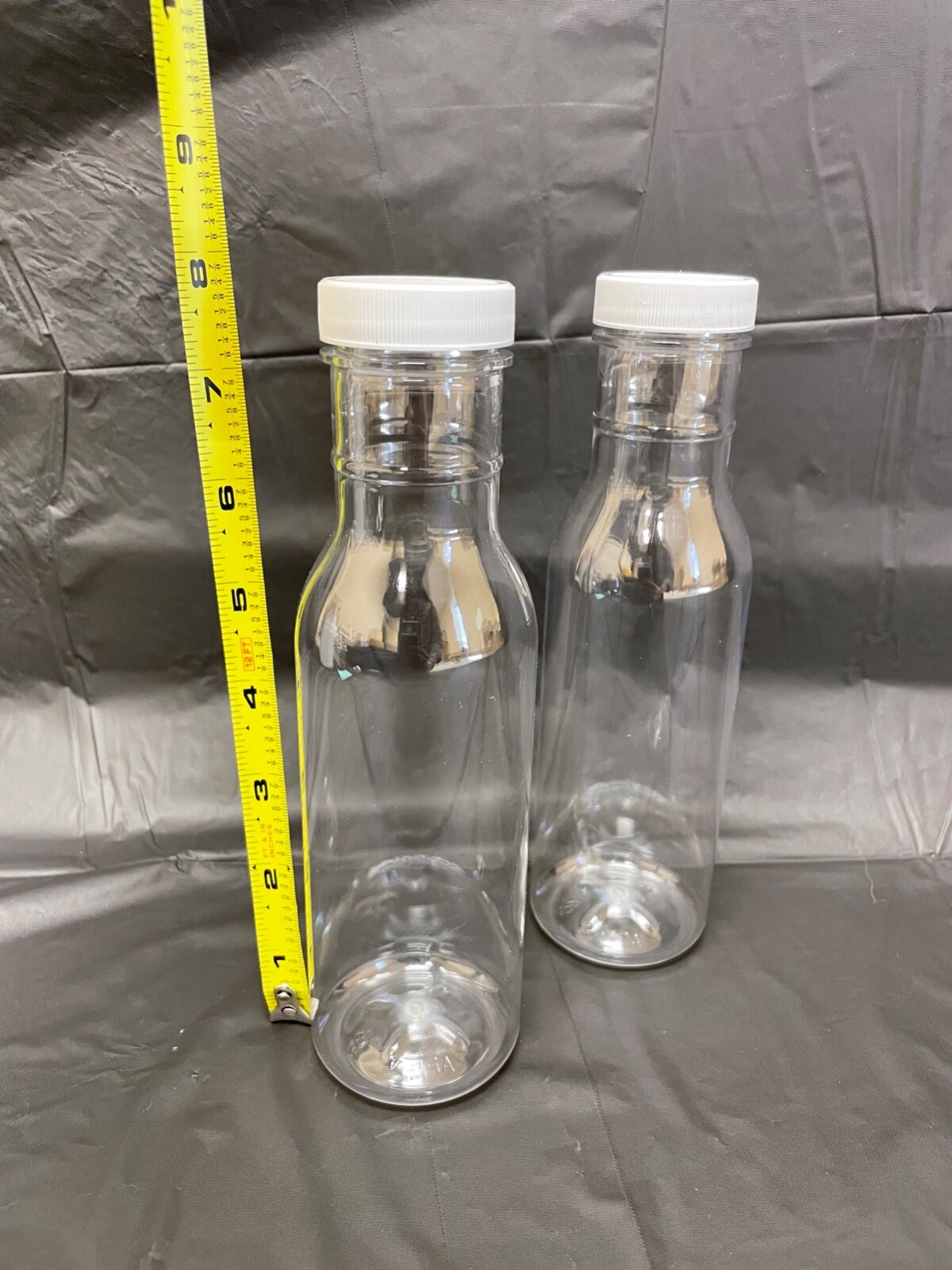 12oz plastic PET bottles/lid, great for household liquids. $0.50 each