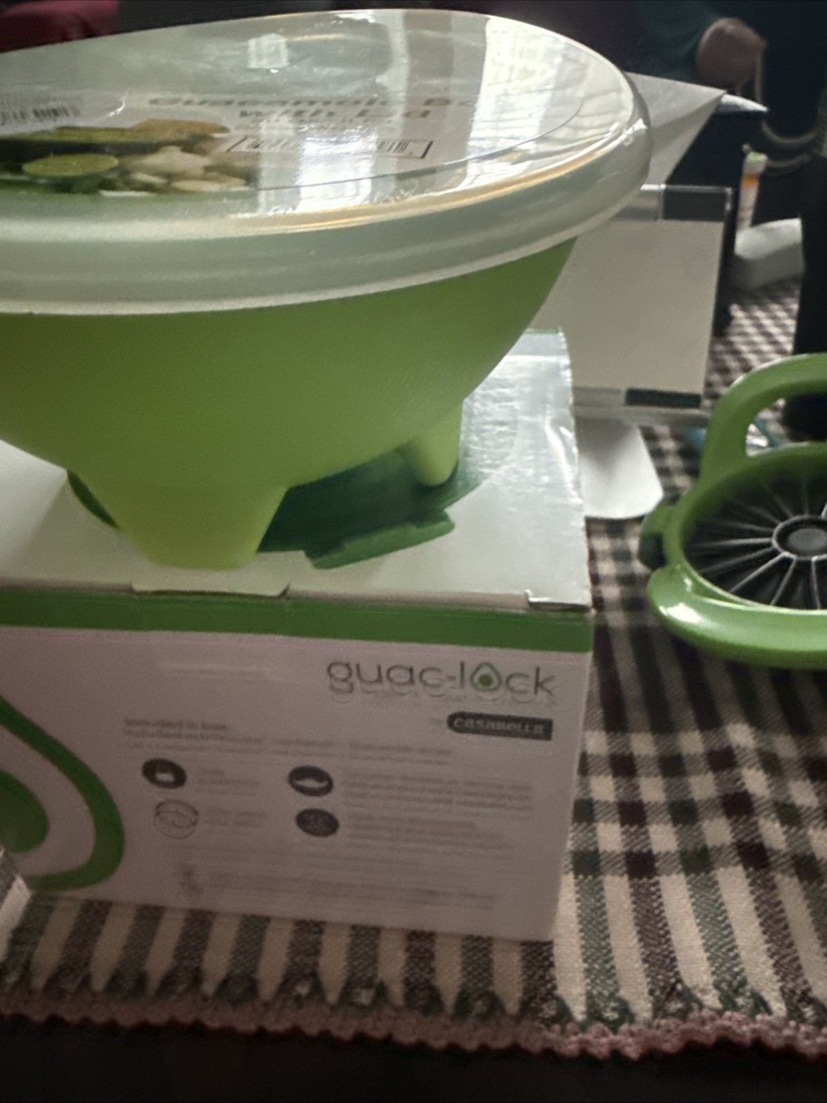 2 XCasabella GuacLock Container American Guacamole Bowl W Lid Airtight BPA-FREE