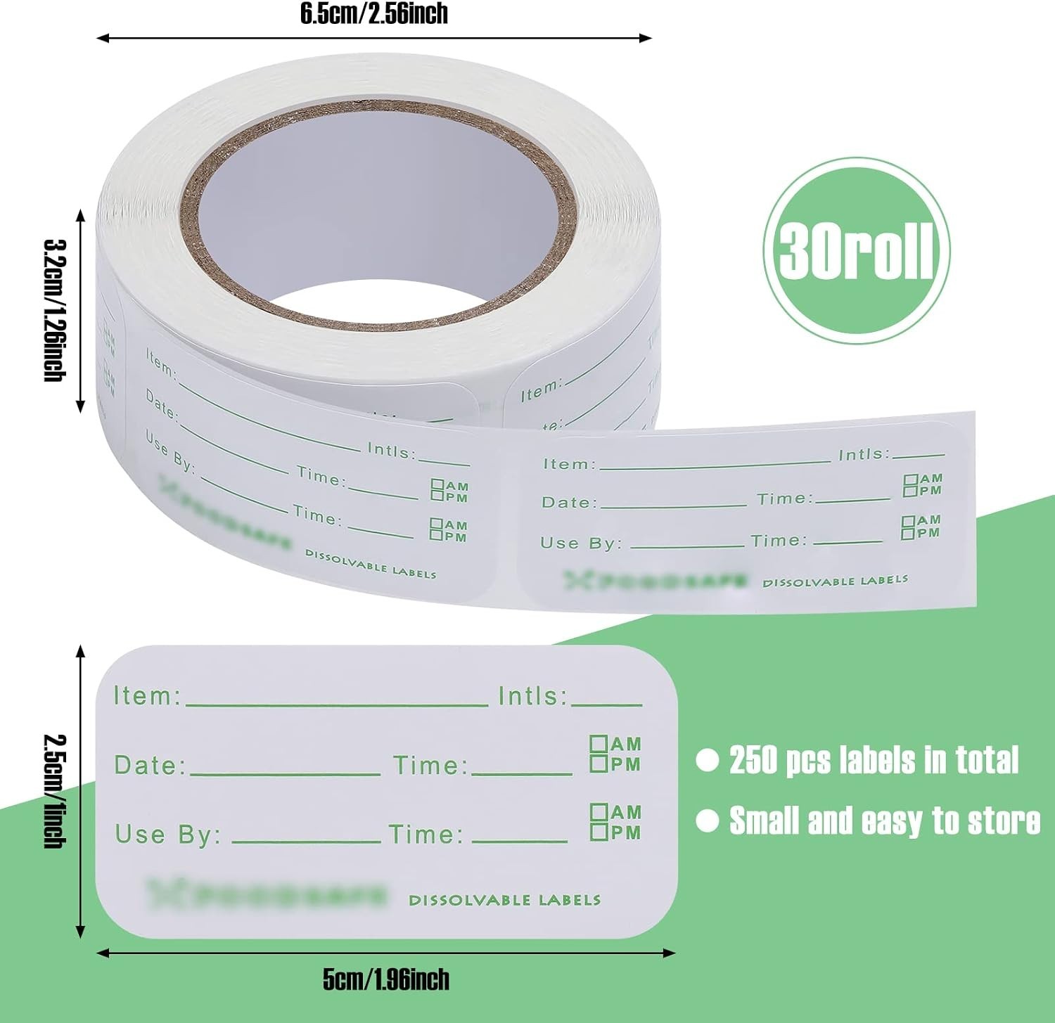 Waterproof Date Stickers 7500 Pieces for Containers