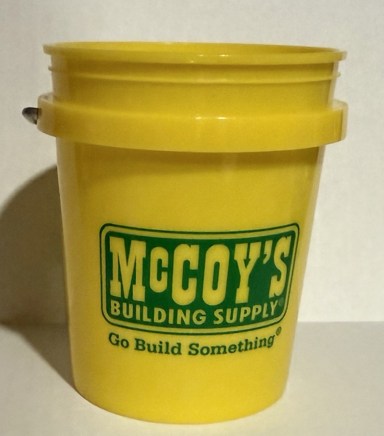McCoy’s Building Supply Mini Bucket without Lid ~ Yellow ~ 0.5 qt ~ NEW