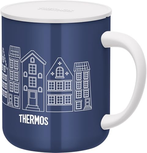 Thermos JDG-453LTD WH-NV Vacuum Insulated Mug 15.9 fl oz (450 ml) White Navy