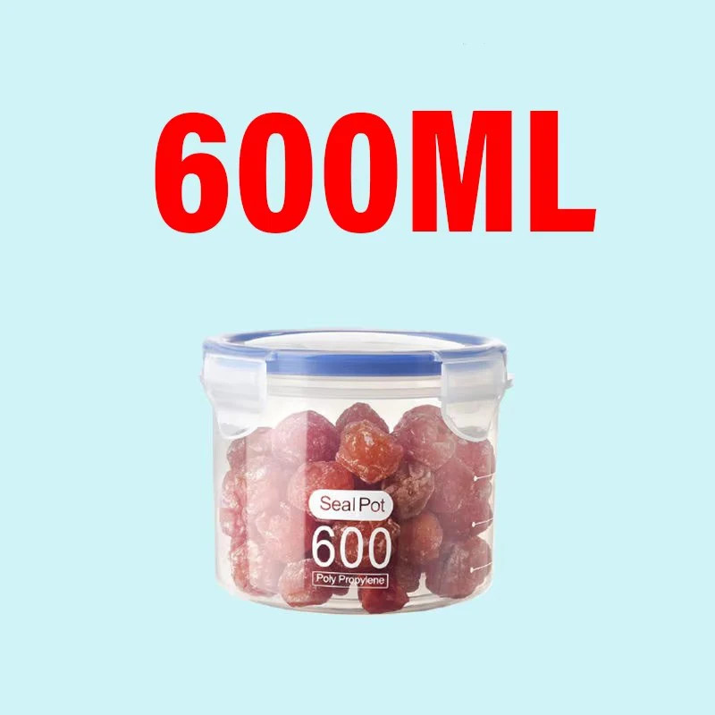Plastic Grain Storage Container Sealed Box Large Capacity Kitchen Organizer