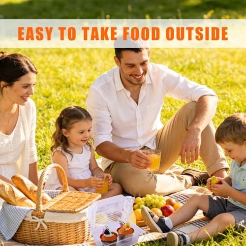 100 Pcs Clear Plastic Take Out Containers Bulk, 7.2″ x 5″ x 3.5″ – 100pcs