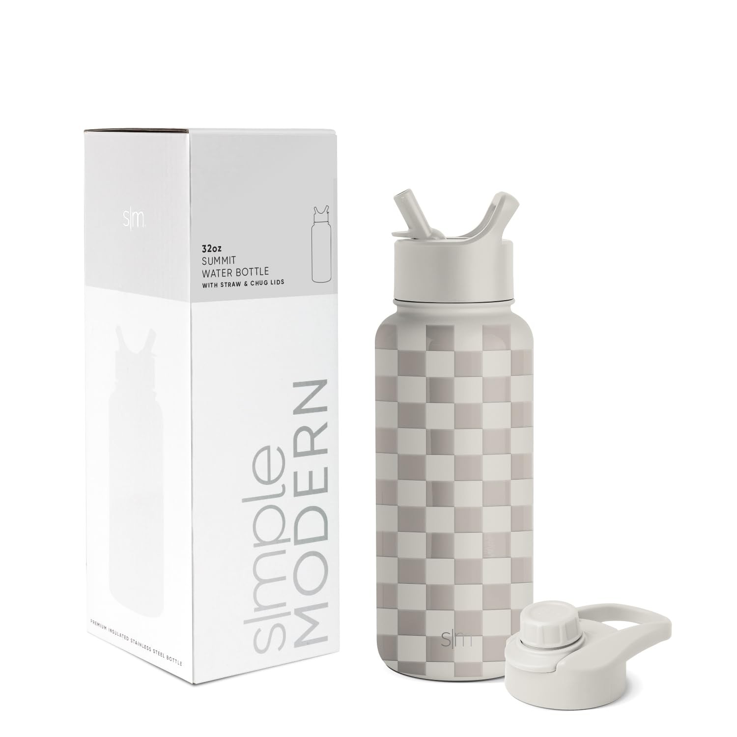 Simple Modern Water Bottle Straw And Chug Lid Vacuum Insulated Stainless Steel