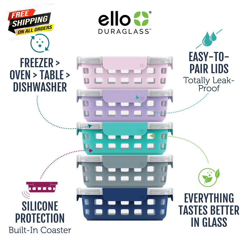 Glass 3.4 Cup 27 Ounce Duraglass Food Storage Meal Prep, 10 Piece 💪👌