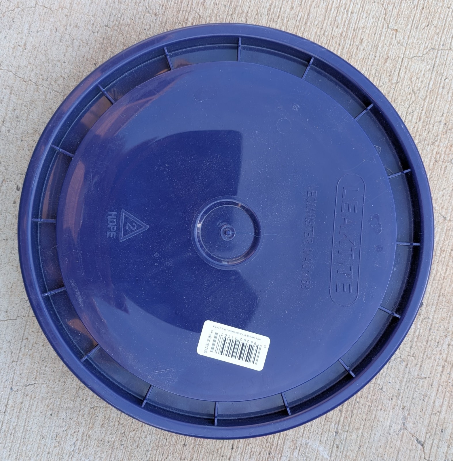 6GLD Leaktite 5 -Gallon Blue Plastic Pail Lid 5 Pack