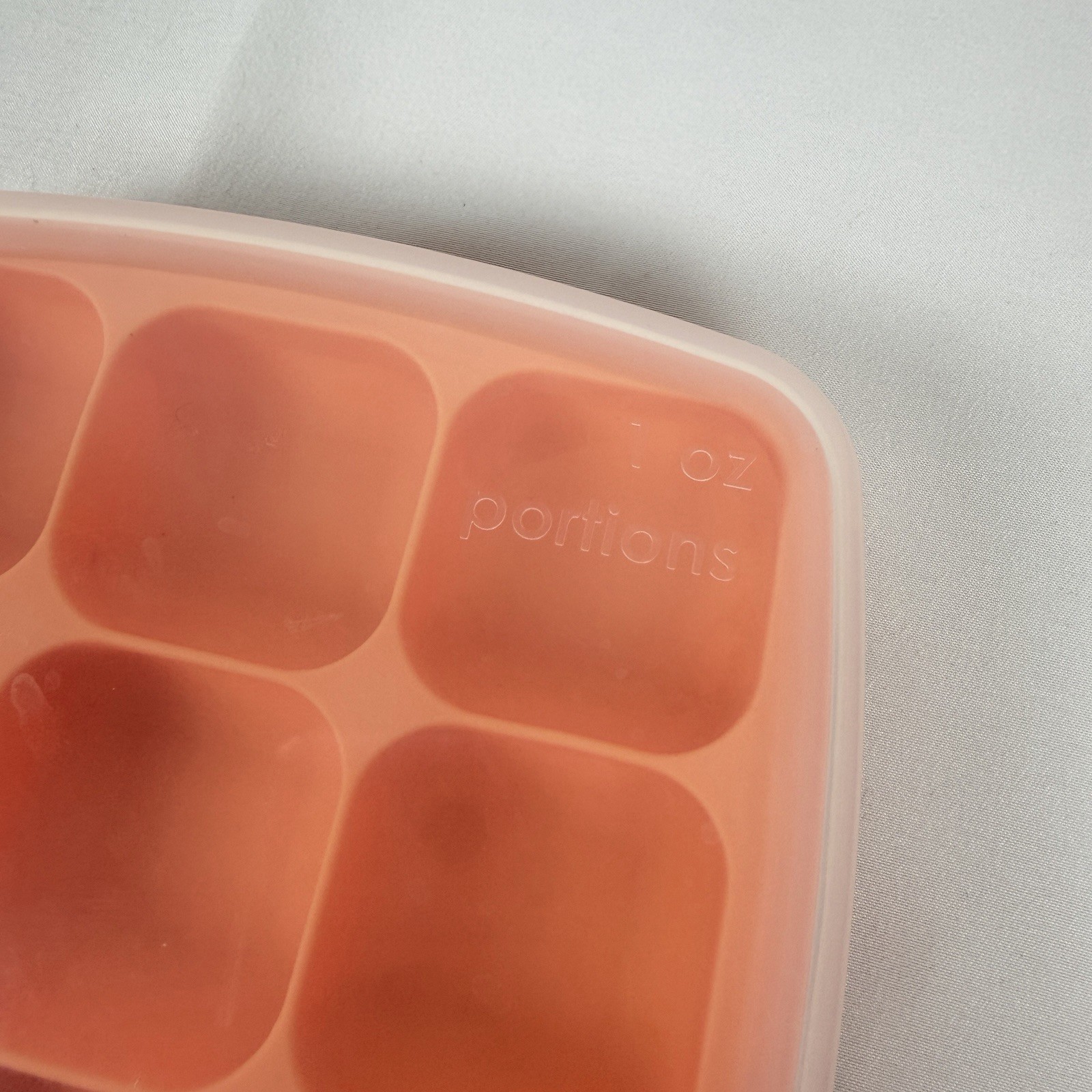 Set of 2 Joie Silicone Portion Tray 1/2 C + 1 oz Meal Prep Food Container