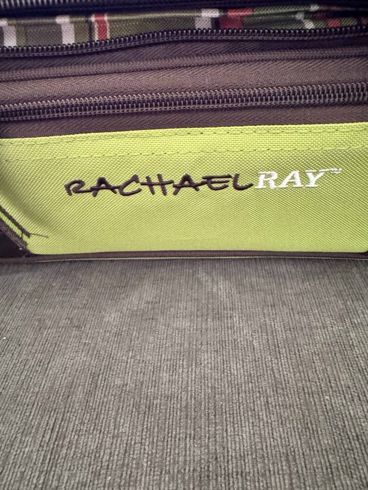 Rachael Ray expandable Insulated Casserole Travel Carrier Lime Green 16”x10”