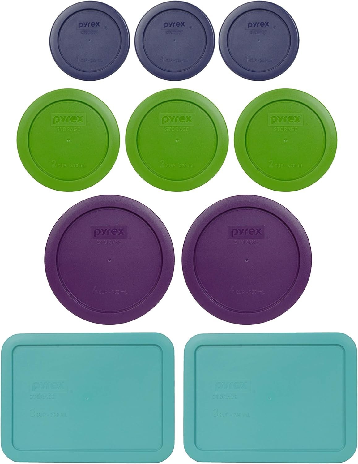Durable BPA-Free Glass Storage Containers – 10 Colors & Sizes for Every Meal