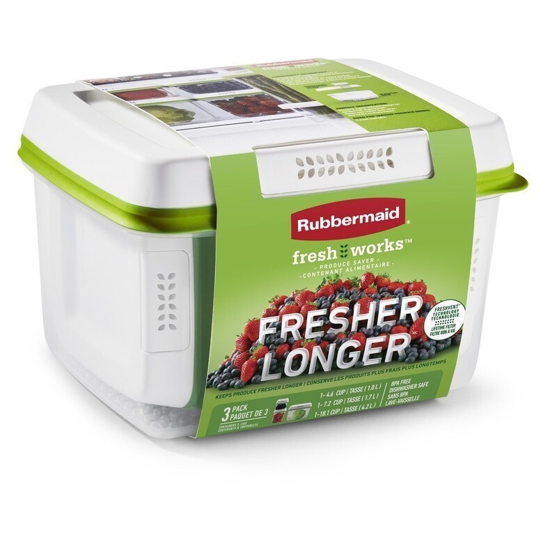 Produce Saver Food Storage Containers 6-Piece Set Freshness Keeper Airtight New