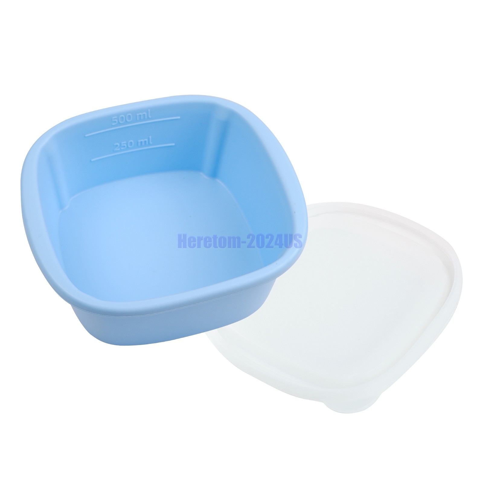Silicone Freezer Trays wtih Lids 2 Pack 1/2 1 2 Cup Soup Portion Meal Prep Molds