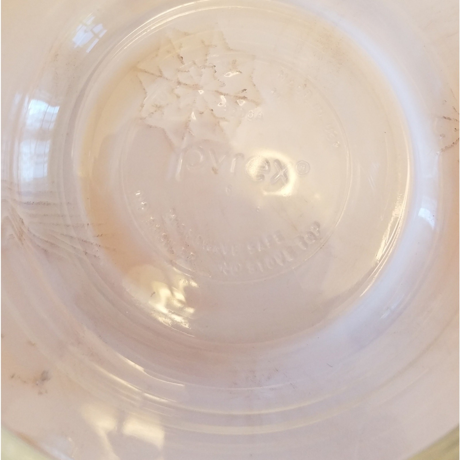 Pyrex Round 2 Cup 470 ml 7200 A Glass Container Storage with 7200 Orange Lid
