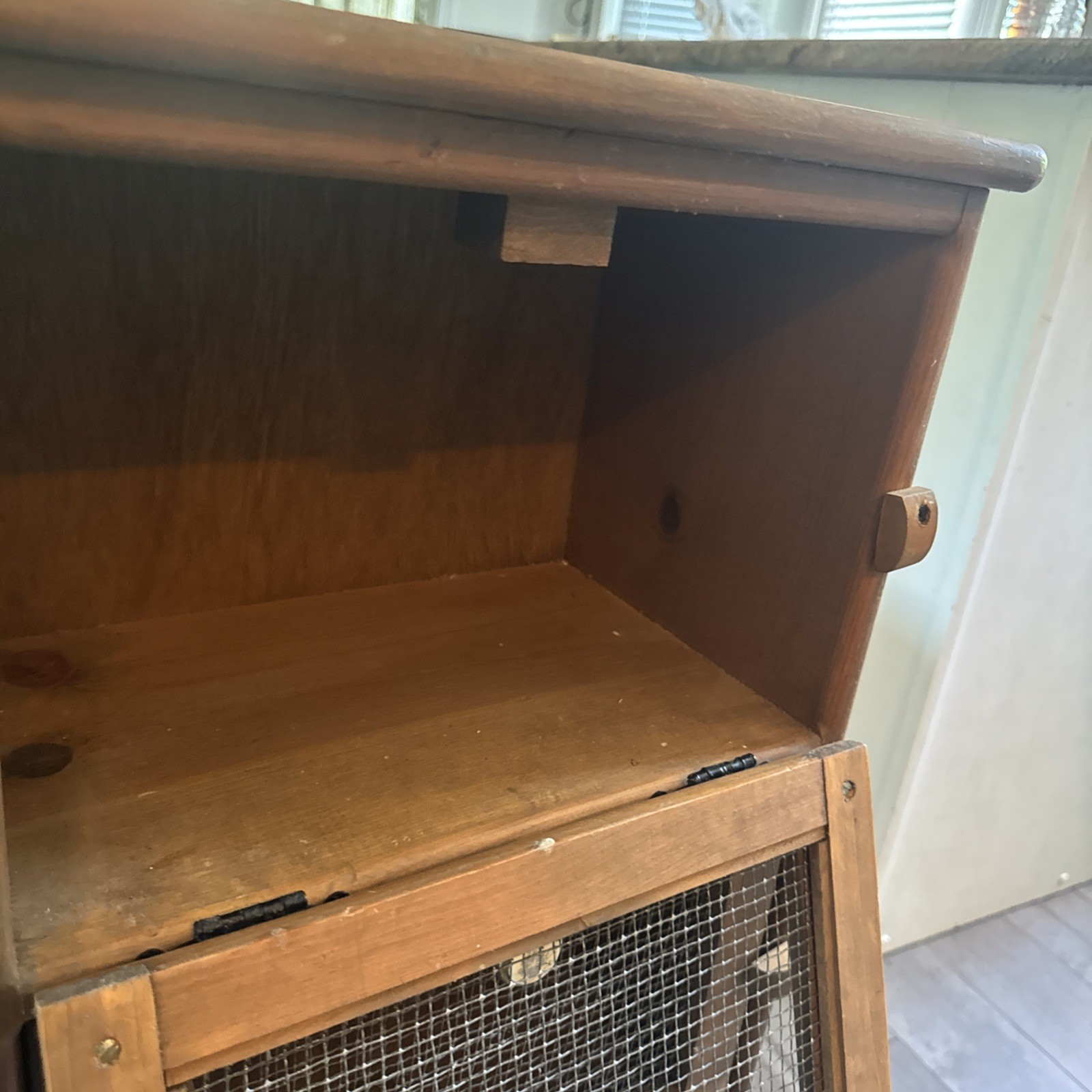 Vintage Vegetable Potato Storage Bin Solid Pine Kitchen Storage Amish Farmhouse
