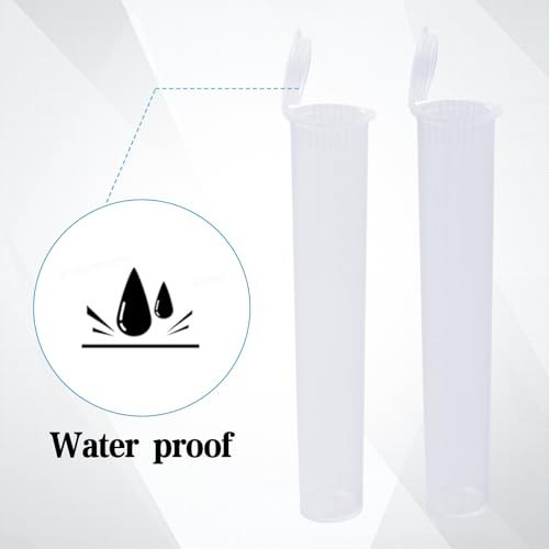 320 Pcs Clear Plastic Tubes with Labels – Waterproof Airtight Smell Proof Vials