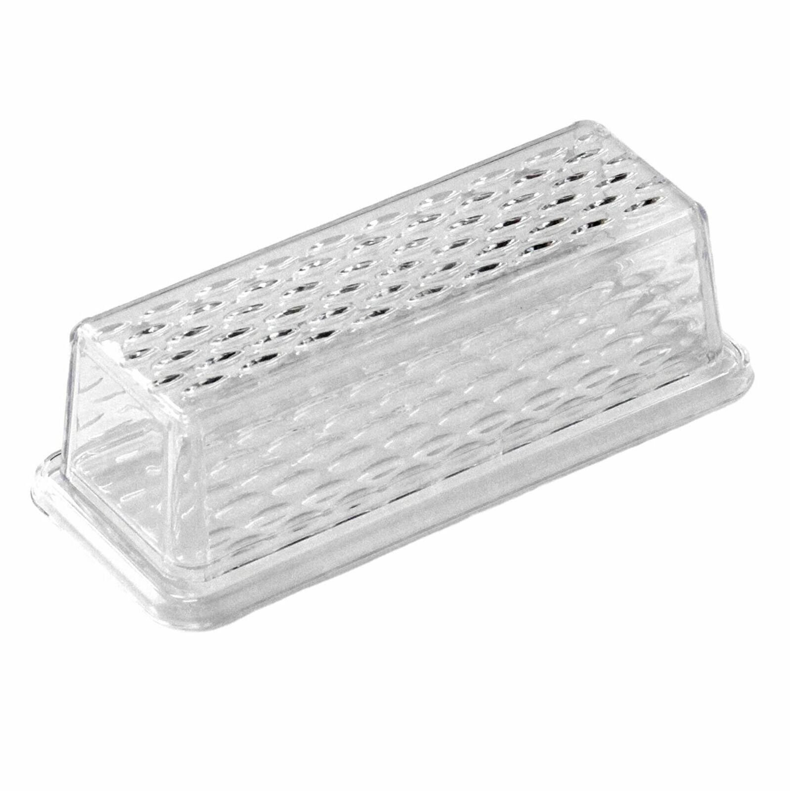 Chef Craft Clear Plastic Butter Dish w/ Cover Lid – Holds Standard Butter Stick