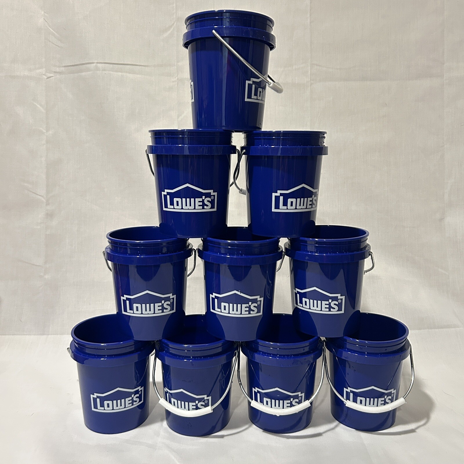 Lowe’s Mini Bucket LOT OF 10! 0.5-Quart BPA-Free Poly Paint Buckets TikTok Trend